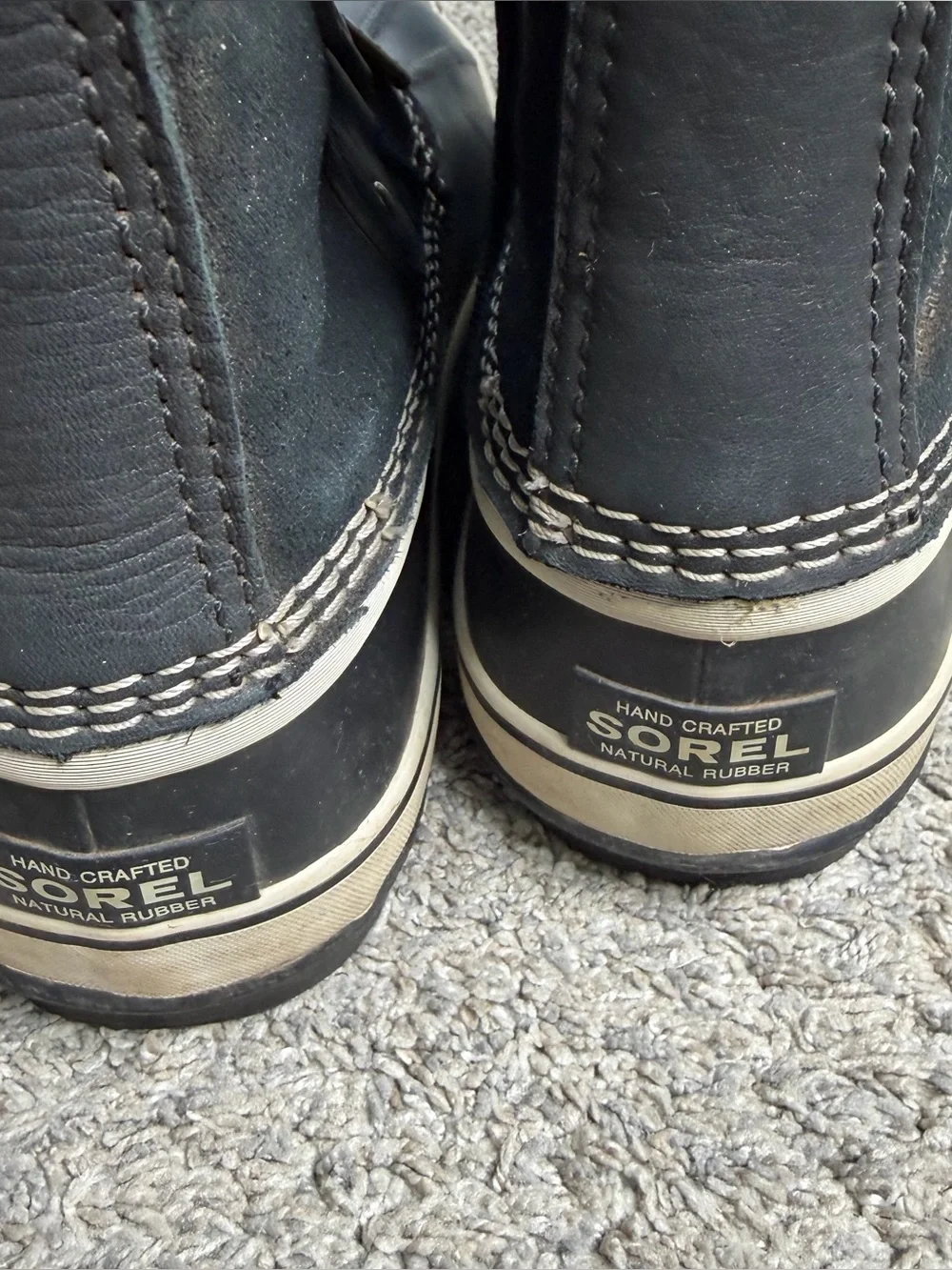 SOREL Joan of Arctic Waterproof Winter Boots 10.5 black tall fur lined lace up